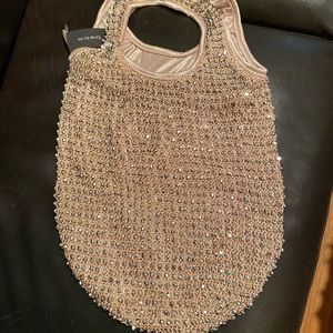 Never Used Bebe Natural Beige Crochet Hobo Bag